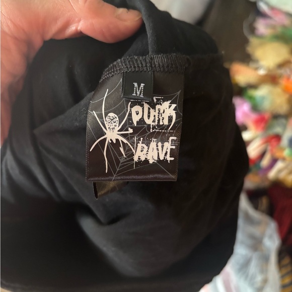 Punk Rave Black Lace Skirt - Picture 3 of 4